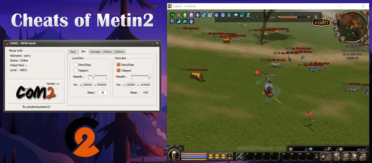 COM2 MMOHack Free Sürüm Multihack